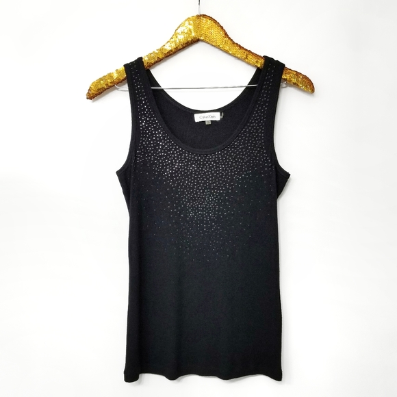Calvin Klein Tops - Calvin Klein Bling Black Tank Top